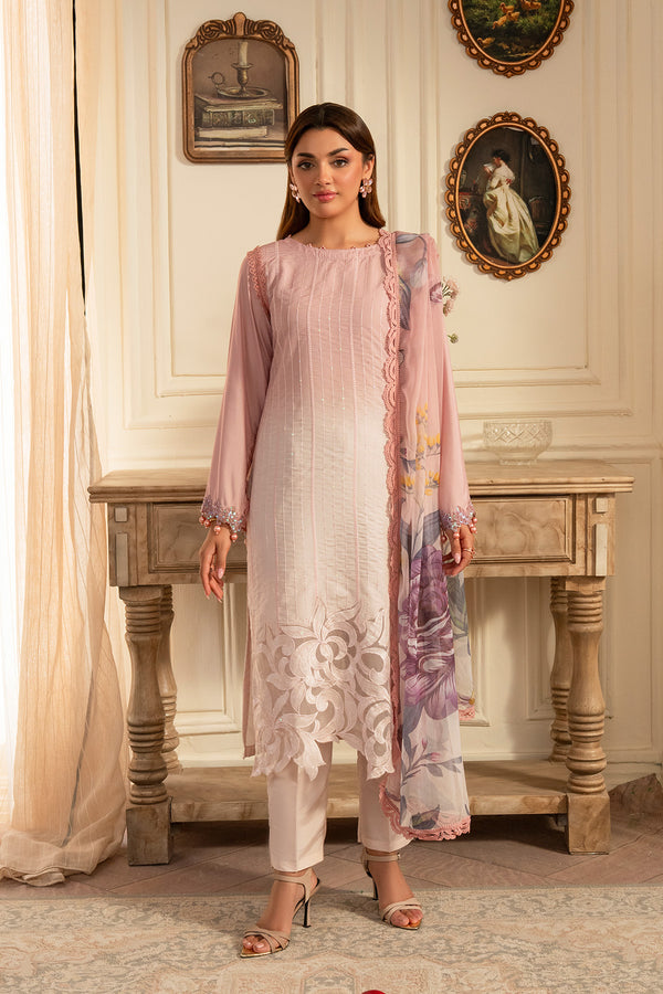 Mah e Noor 3 Piece Stitched Suit – MPT-6(A)