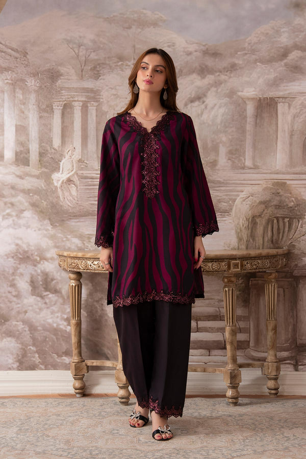 Noir Stripe 2 Piece Stitched Suit – CRP-25-180(A)