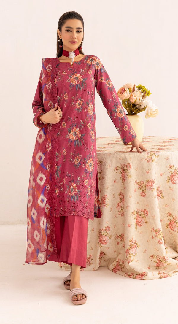 Gulbaan 3 Piece Suit - 5374