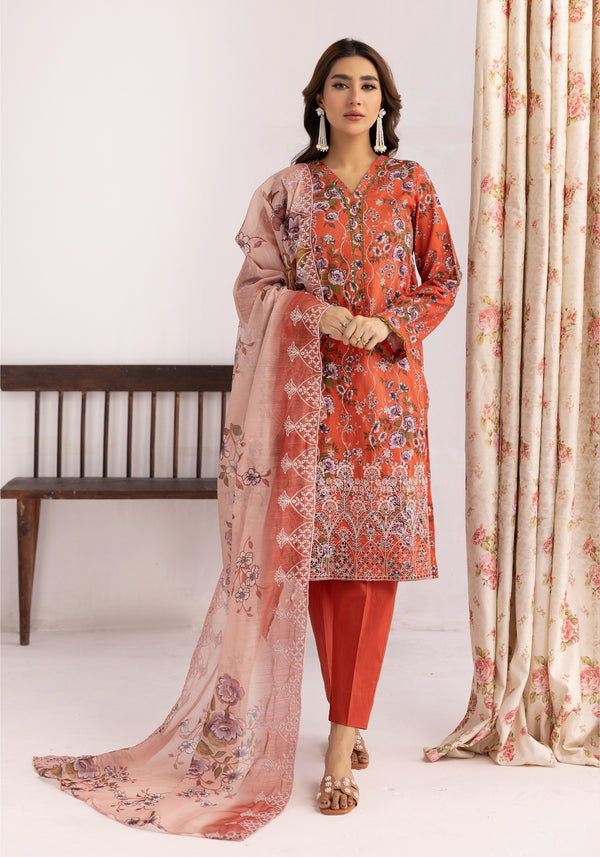 Shafaq 3 Piece Suit - 5377