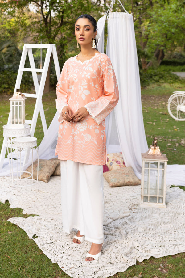 Peach Blossom Kurta - CRP25-138