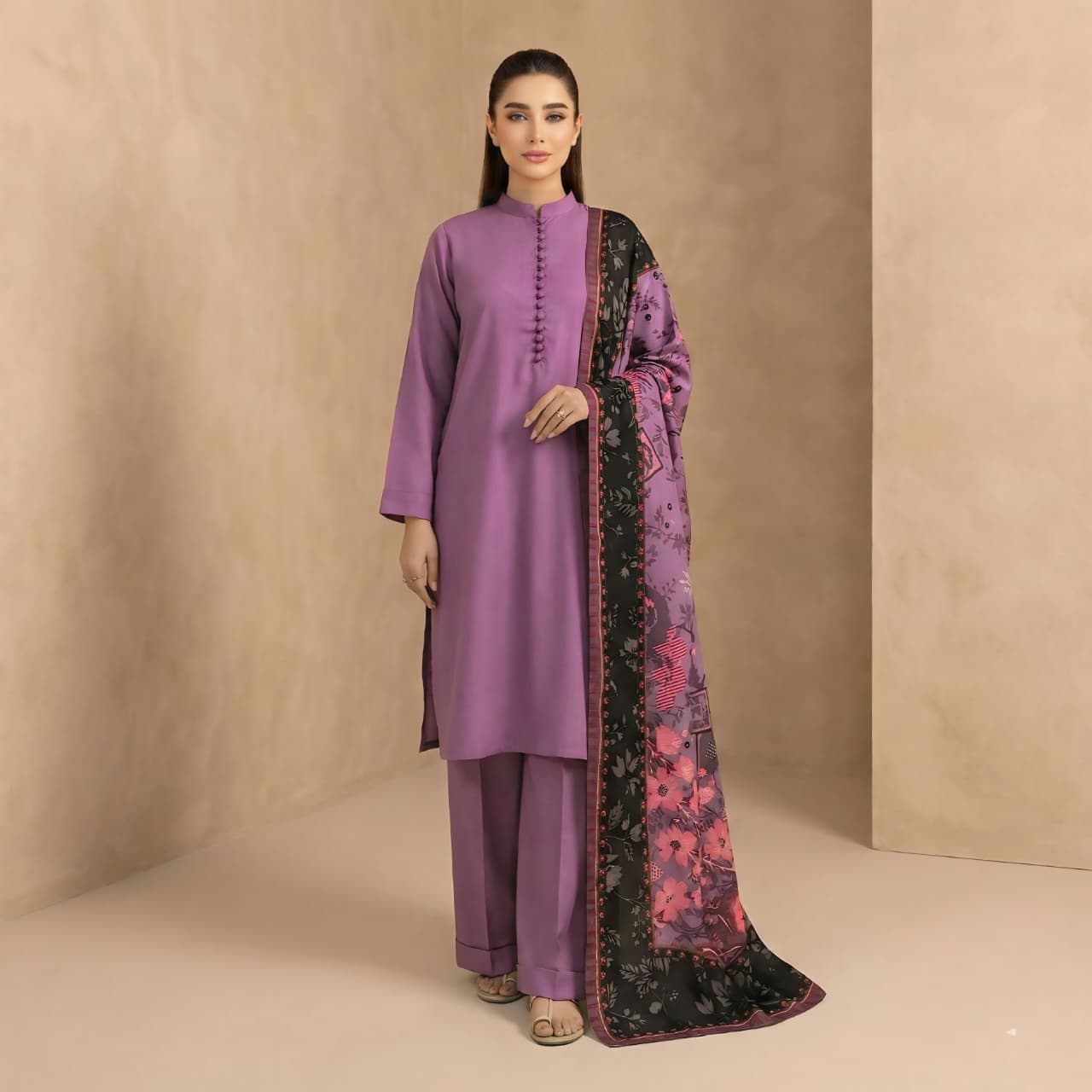 Rimsha Dhanak 3 Piece Suit – SD25-36 – AIK PRET